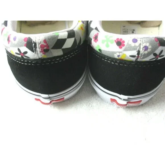 Vans Men's Old Skool Checker Cube Black True White Canvas Suede shoes Size 11 - Picture 5 of 5